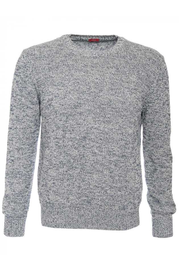 Strickpullover Blau meliert
