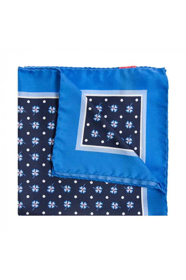 Seidenstechtuch Blau