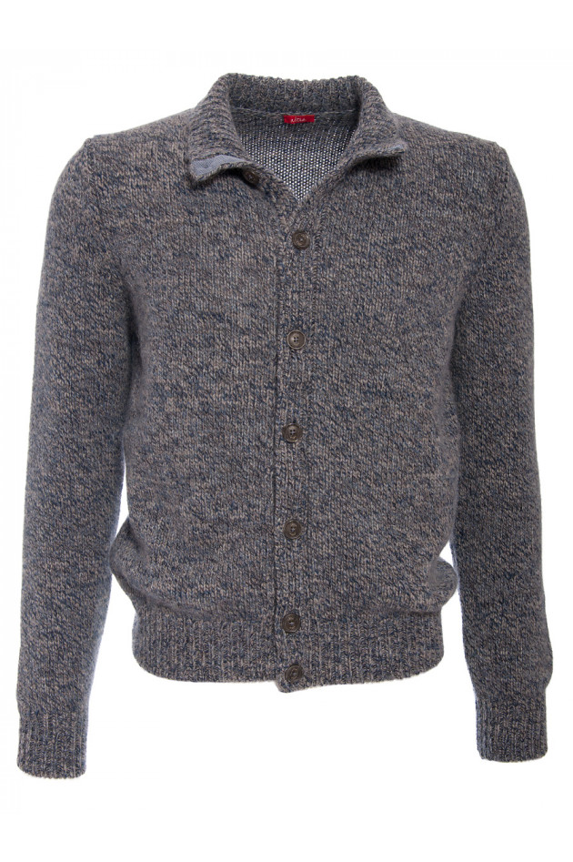 Strickjacke Blau meliert