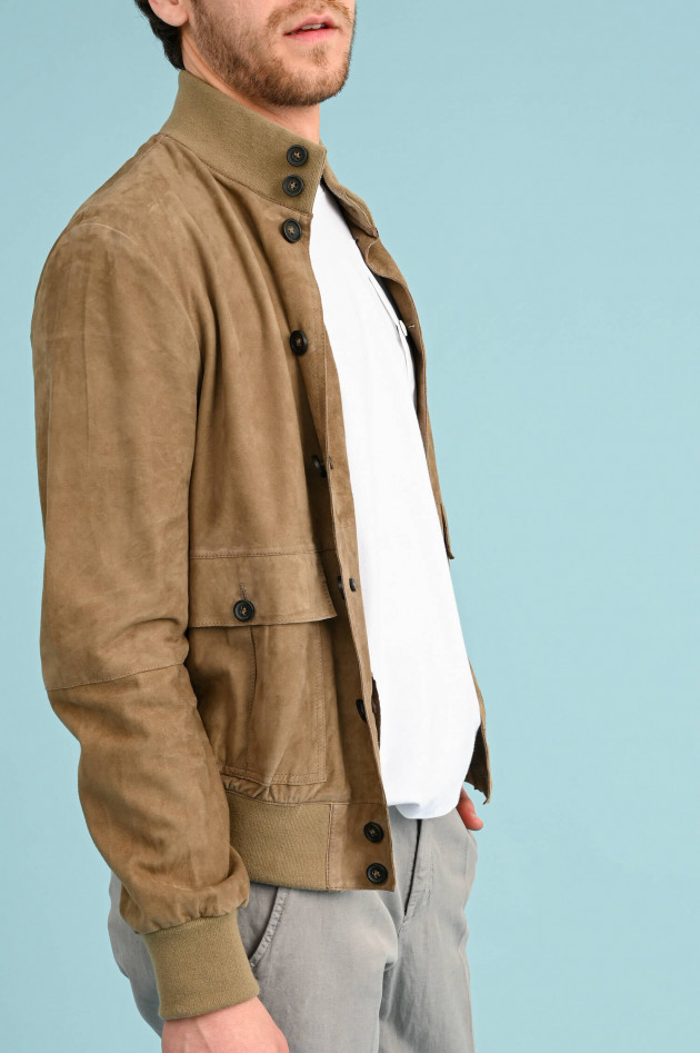 Andrea Damico Lederjacke COLIN in Walnuss