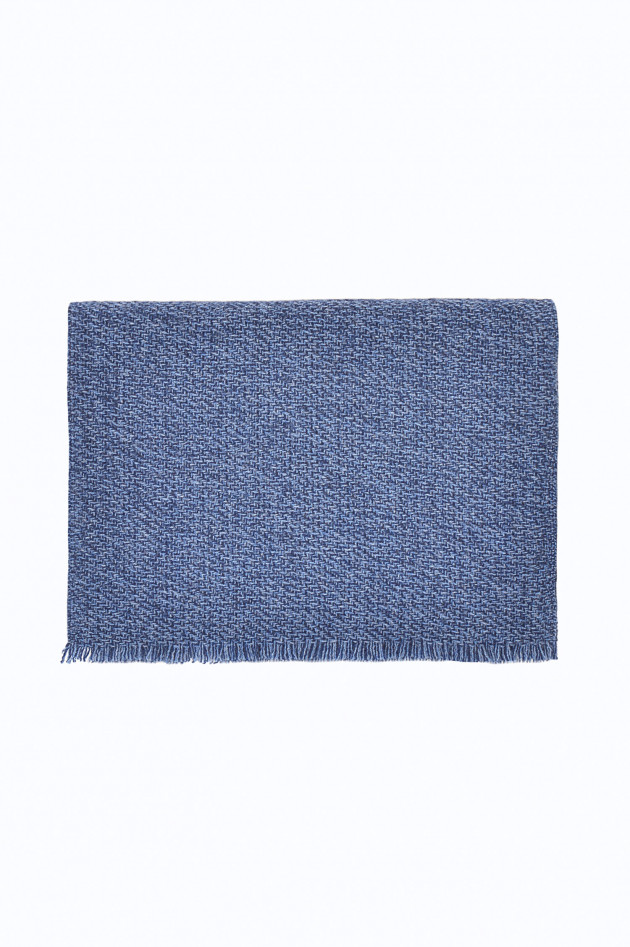 andrea's 1947 Cashmereschal in Blau meliert