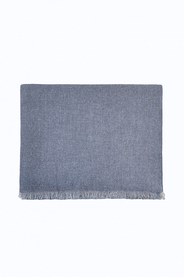 andrea's 1947 Cashmereschal in Grau/Blau