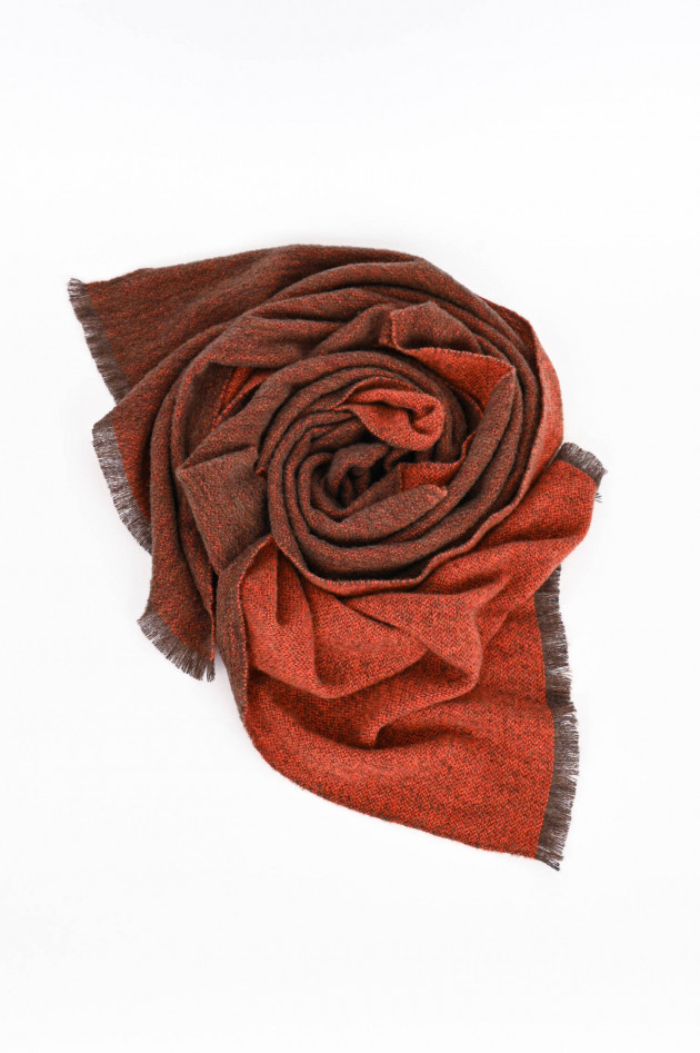 andrea's 1947 Schal FORREST aus Cashmere-Mix in Orange/Braun