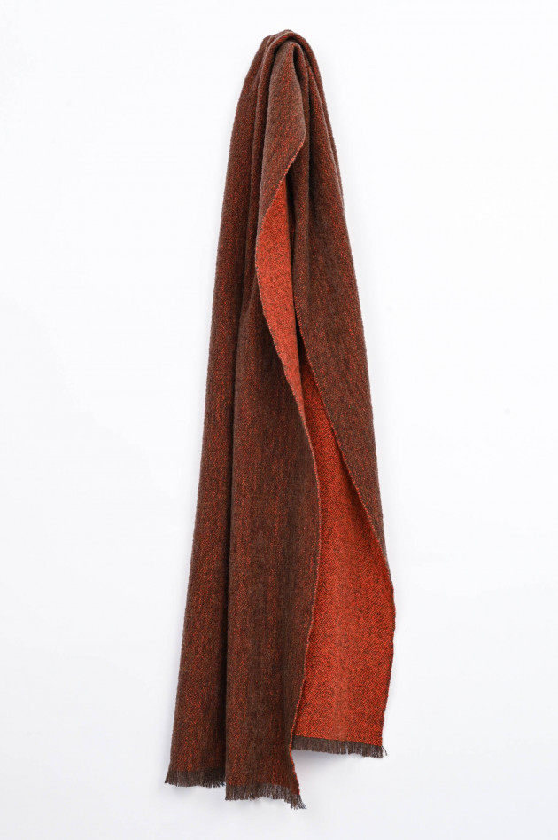 andrea's 1947 Schal FORREST aus Cashmere-Mix in Orange/Braun