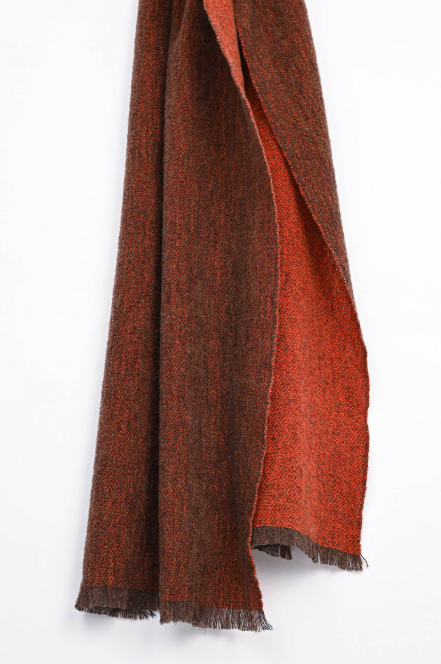 andrea's 1947 Schal FORREST aus Cashmere-Mix in Orange/Braun