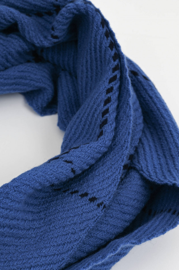 andrea's 1947 Cashmere Schal SEAN in Kobaltblau