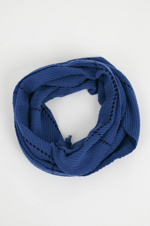 andrea's 1947 Cashmere Schal SEAN in Kobaltblau
