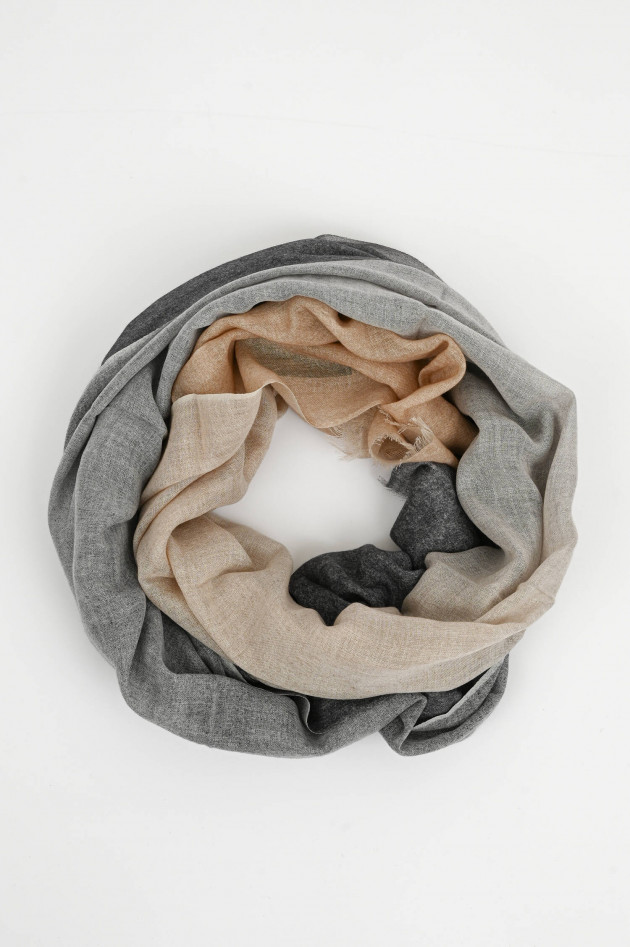 andrea's 1947 Cashmere Tuch SEAN mit Farbverlauf in Beige/Grau