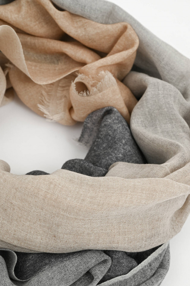 andrea's 1947 Cashmere Tuch SEAN mit Farbverlauf in Beige/Grau
