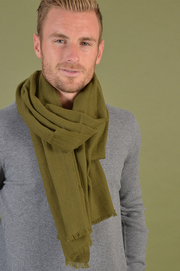 andrea's 1947 Schal aus Cashmere in Oliv