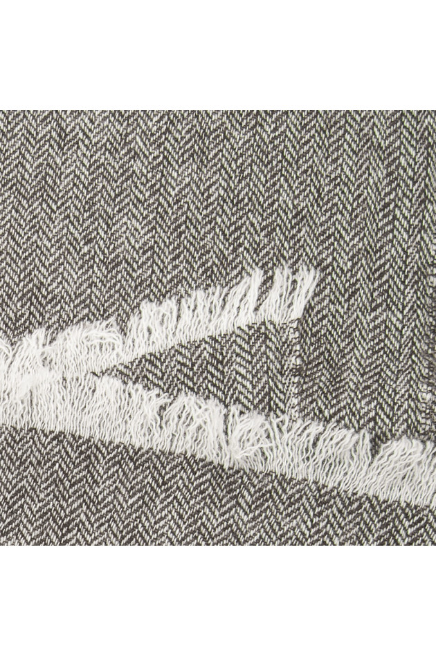Andreas Kaschmirschal Braun mit Fischgrätmuster