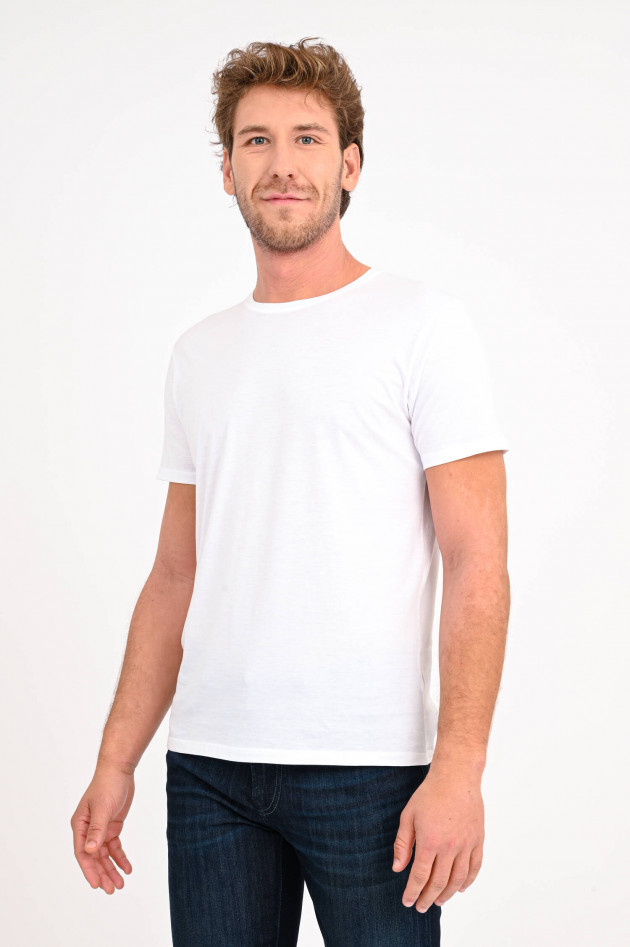 Anonym Lockeres Basic T-Shirt JULES in Weiß