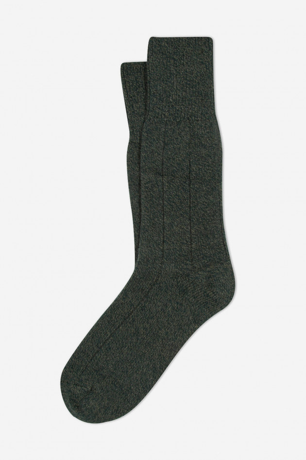 ANT45 Socken ECOCASHMERE in Dunkelgrün