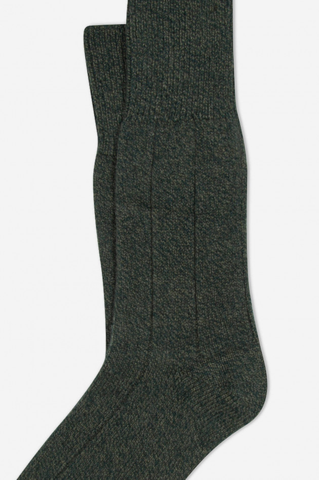 ANT45 Socken ECOCASHMERE in Dunkelgrün