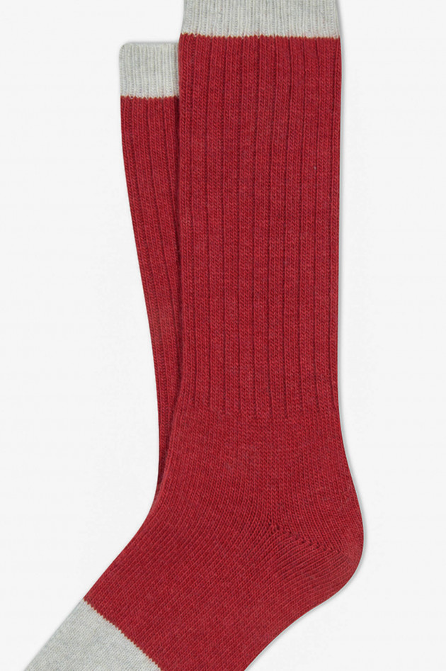 ANT45 Socken SURREY in Rot/Natur