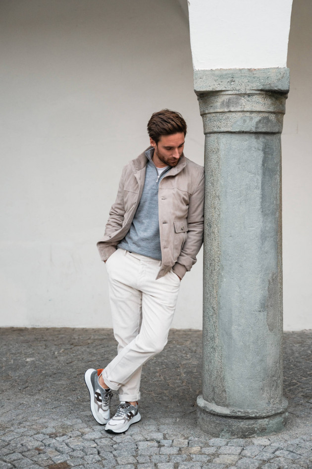 Arma  Lederjacke SPIKE in Taupe