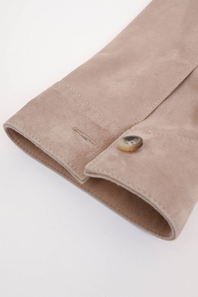 Arma  Leder-Overjacket DEX in hellem Taupe
