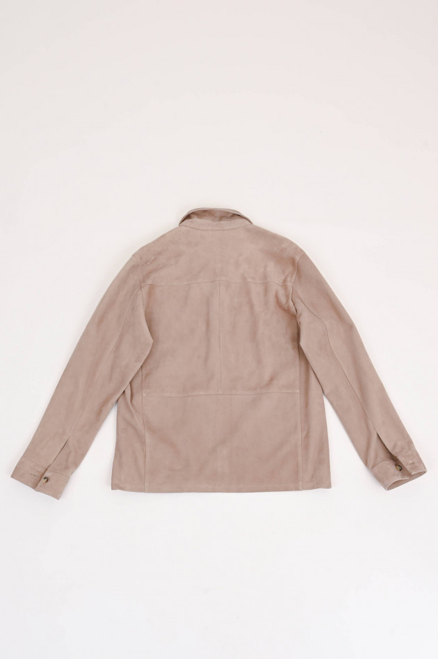 Arma  Leder-Overjacket DEX in hellem Taupe