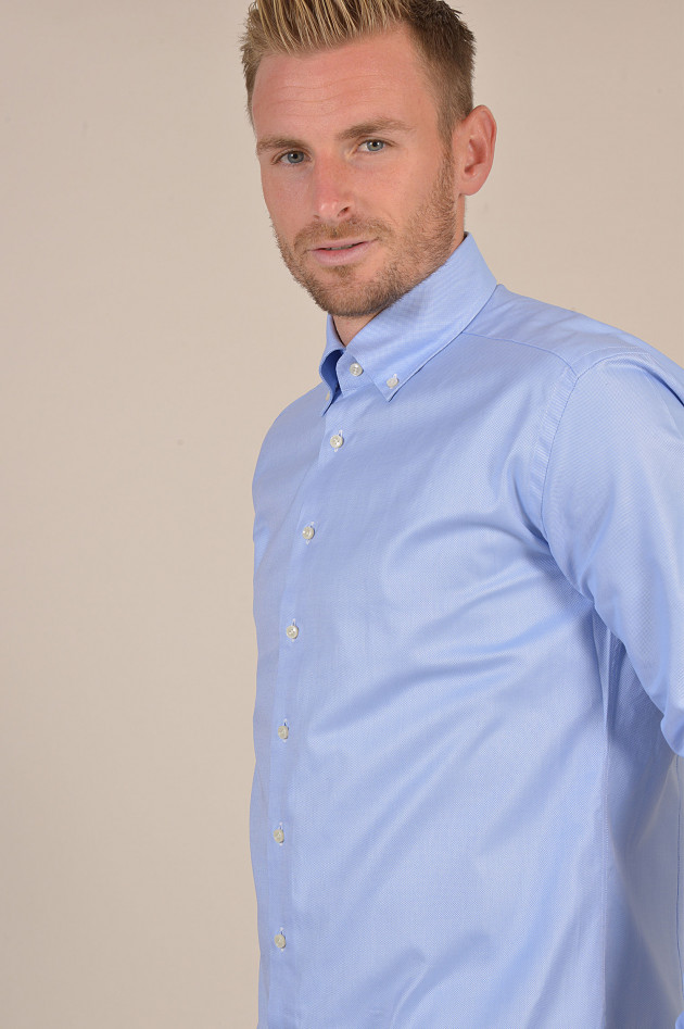 Artigiano Oxford - Hemd in Mittelblau