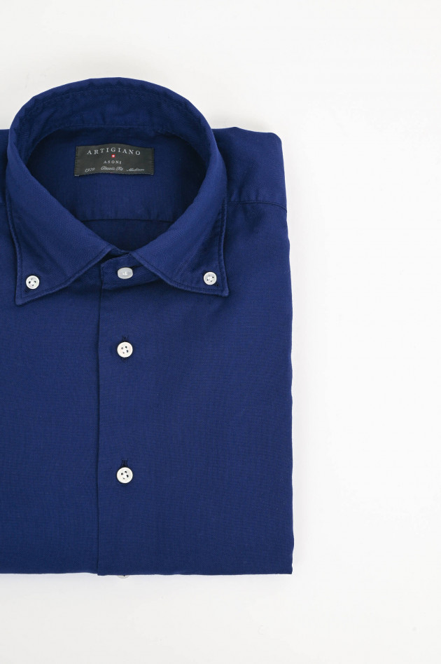 Artigiano Oxford Hemd in Tintenblau