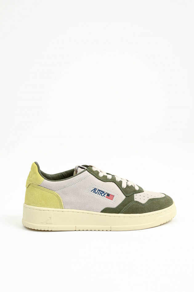 Autry Sneaker MEDALIST LOW in Weiß/Grün/Limette