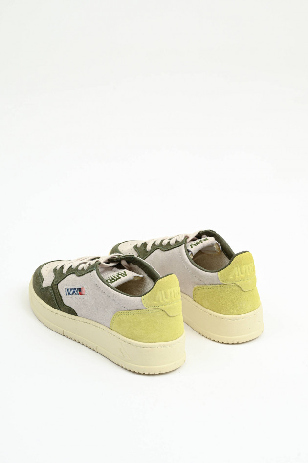 Autry Sneaker MEDALIST LOW in Weiß/Grün/Limette