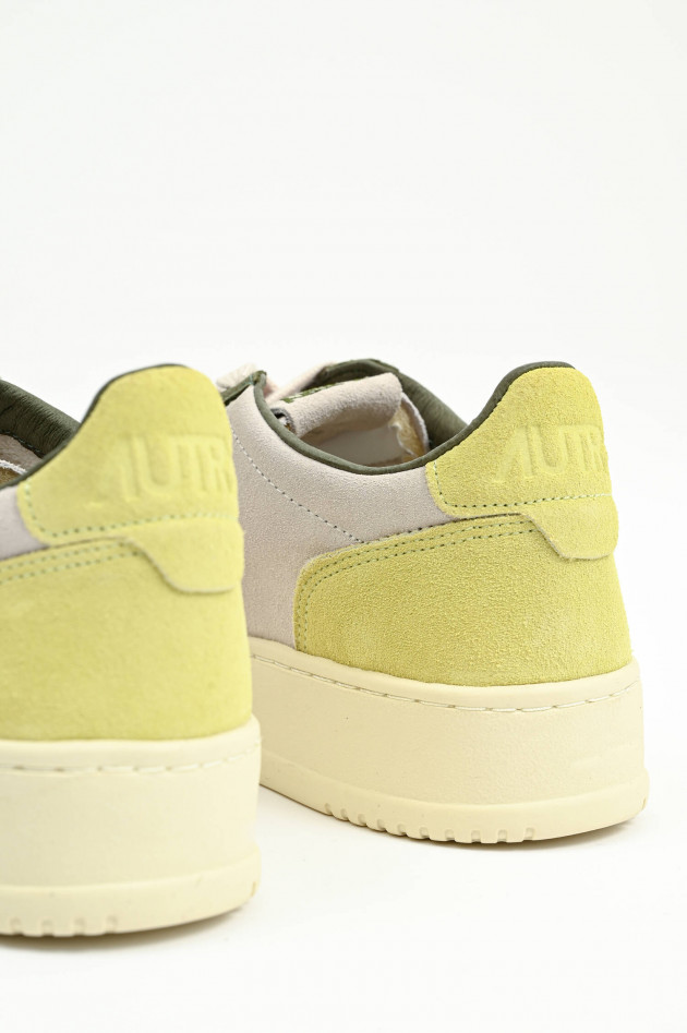 Autry Sneaker MEDALIST LOW in Weiß/Grün/Limette