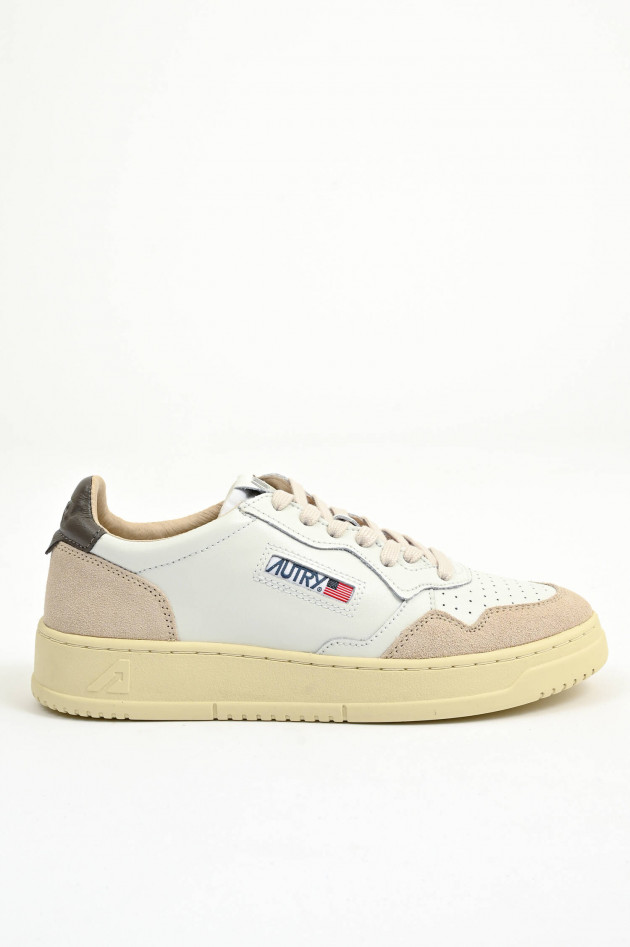 Autry Sneaker MEDALIST LOW in Weiß/Braun/Beige