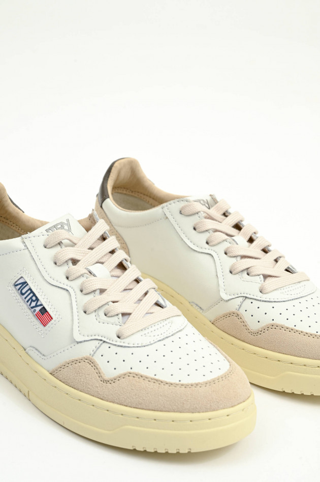 Autry Sneaker MEDALIST LOW in Weiß/Braun/Beige