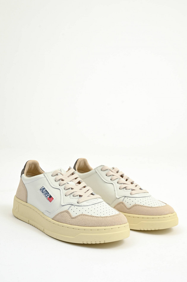 Autry Sneaker MEDALIST LOW in Weiß/Braun/Beige