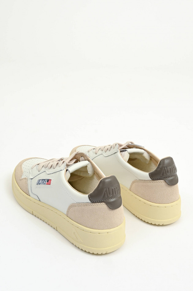 Autry Sneaker MEDALIST LOW in Weiß/Braun/Beige