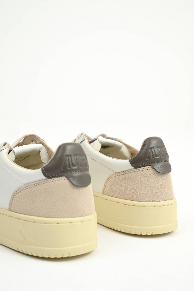 Autry Sneaker MEDALIST LOW in Weiß/Braun/Beige