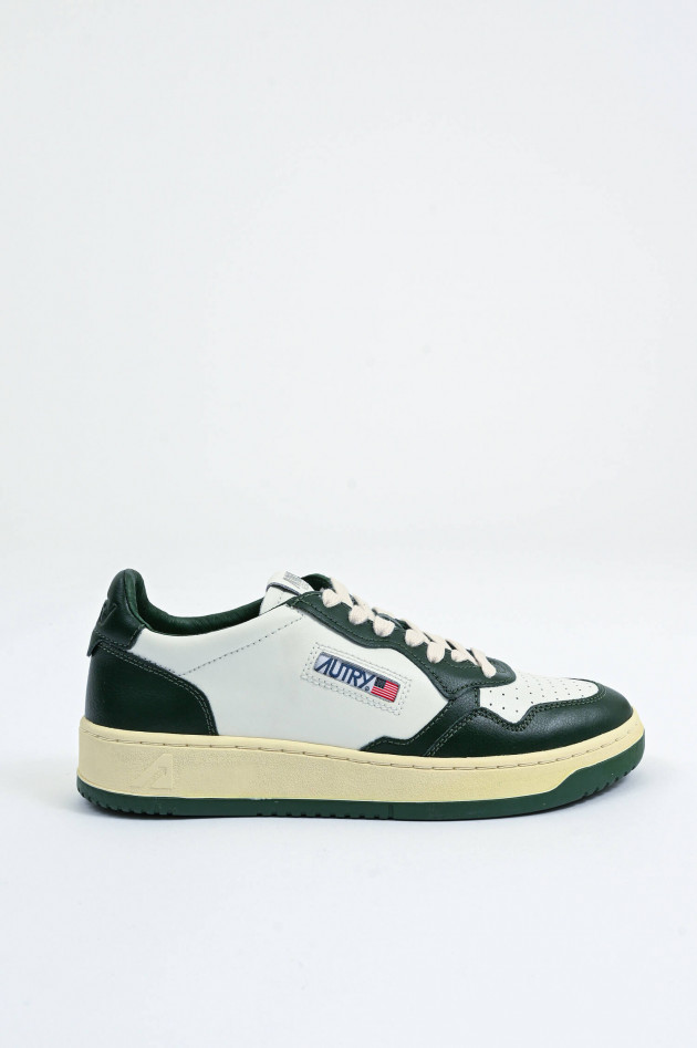 Autry  Sneaker MEDALIST LOW in Weiß/Dark Green