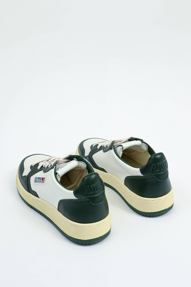 Autry  Sneaker MEDALIST LOW in Weiß/Dark Green