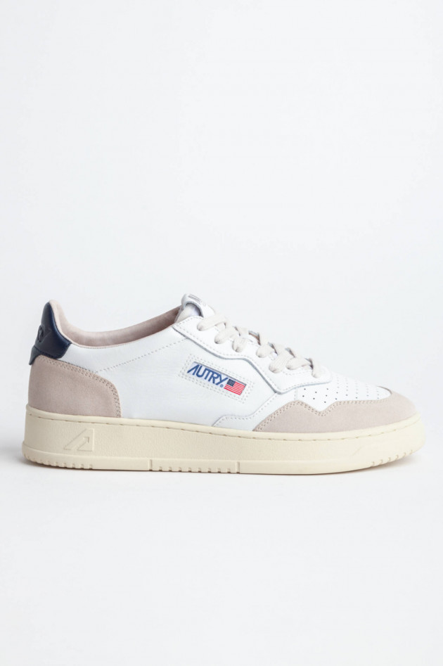 Autry Leder-Sneaker MEDALIST in Weiß/Nude//Navy