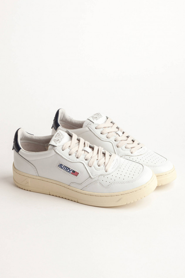 Autry Sneaker MEDALIST LOW CLASSIC in Weiß/Navy