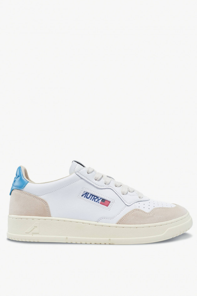 Autry Sneaker MEDALIST LOW in Weiß/Beige/Blau