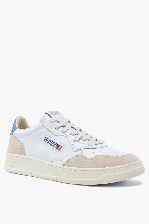 Autry Sneaker MEDALIST LOW in Weiß/Beige/Blau