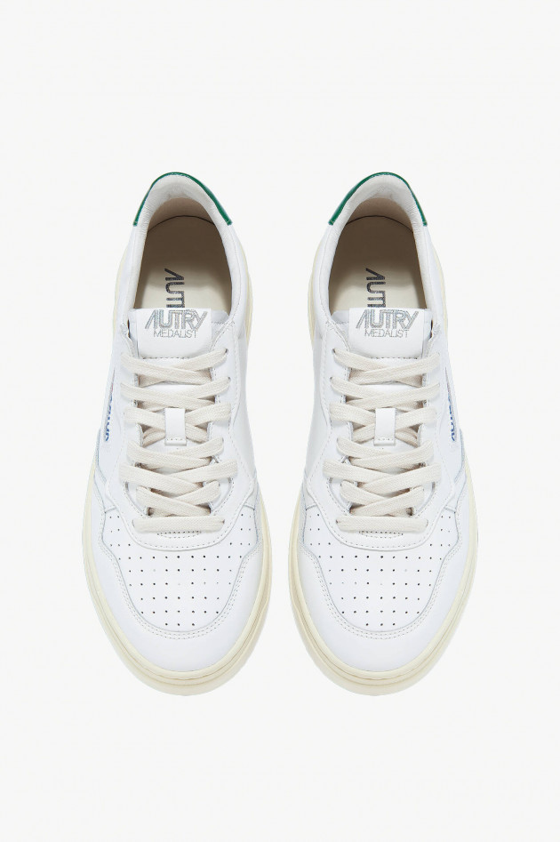 Autry Sneaker MEDALIST LOW CLASSIC in Weiß/Grün