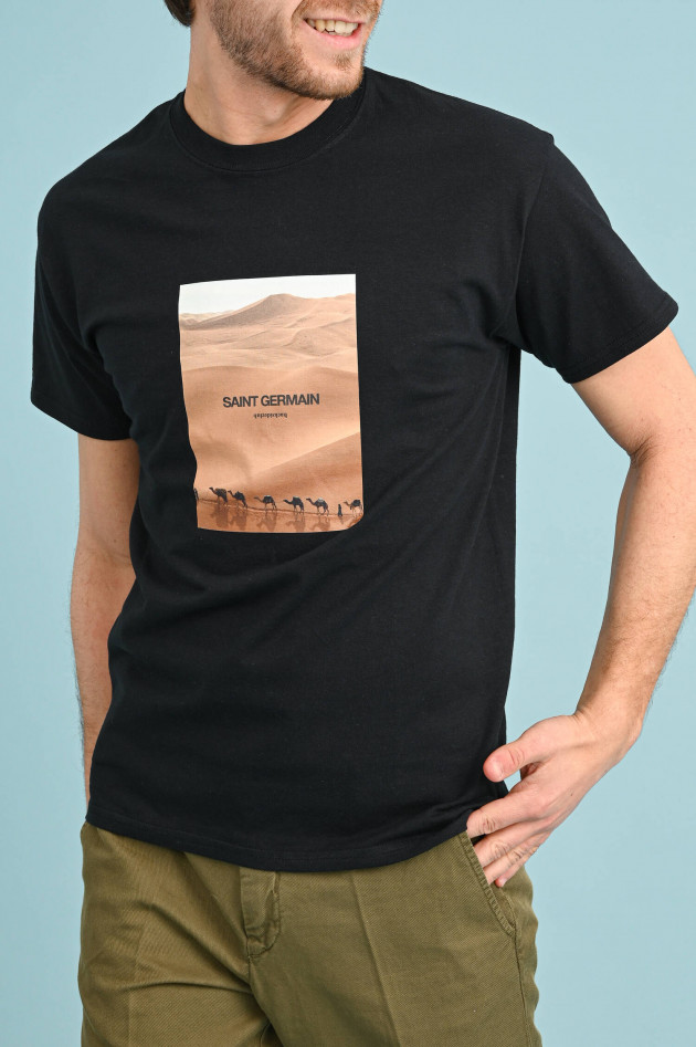 Backsideclub T-Shirt SAND DUNE in Schwarz