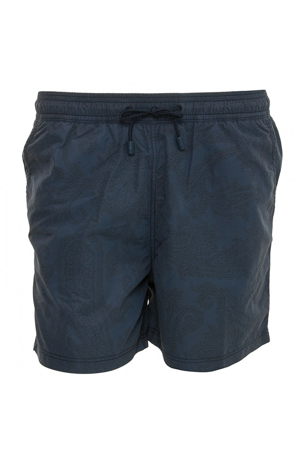 Etro Badehose in Dunkelblau gemustert