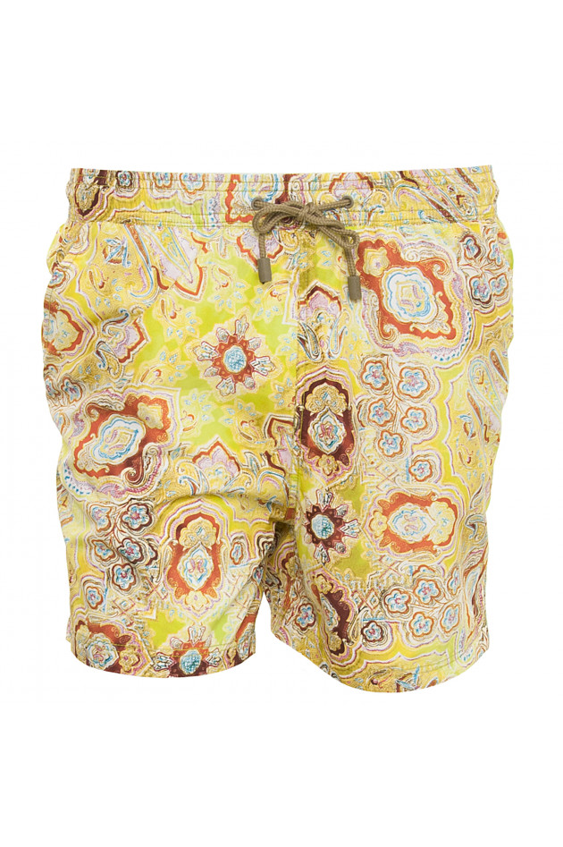 Etro Badehose in Gelb gemustert