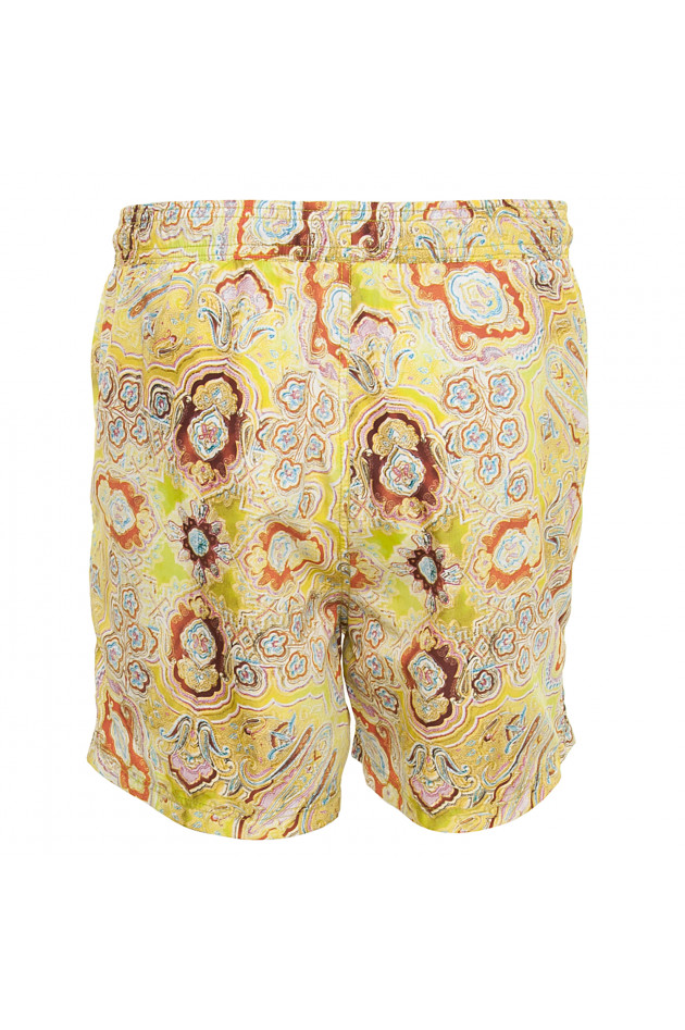 Etro Badehose in Gelb gemustert