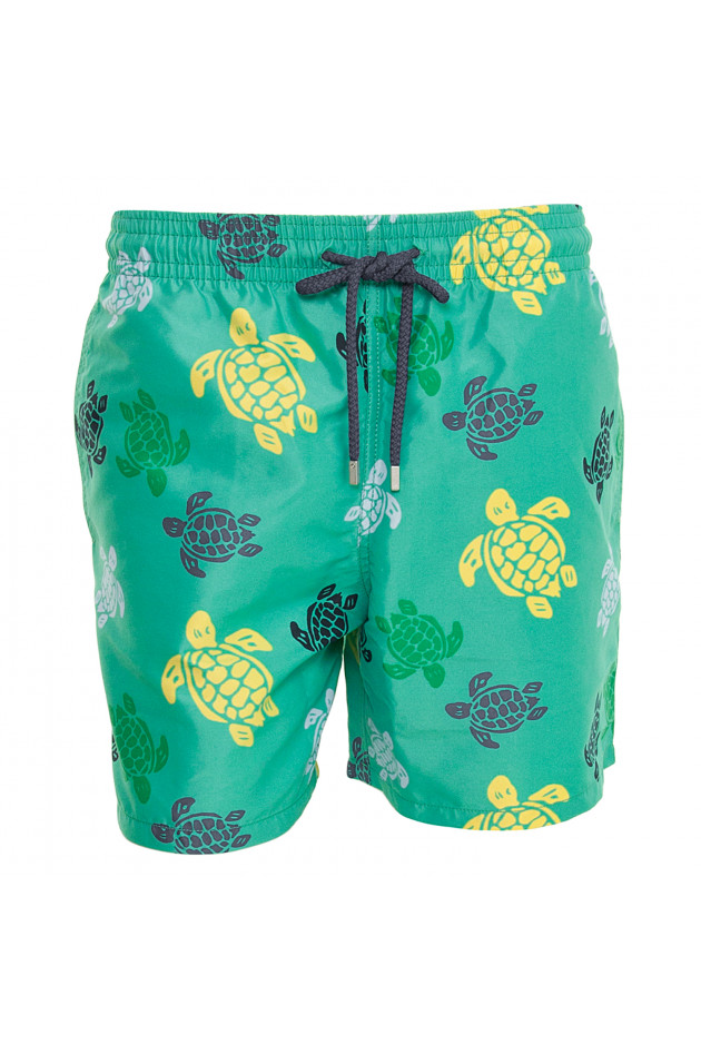 Vilebrequin Badehose in Grün gemustert