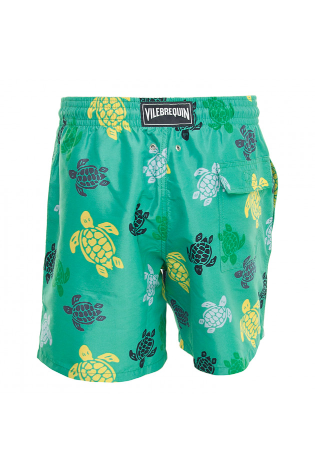 Vilebrequin Badehose in Grün gemustert
