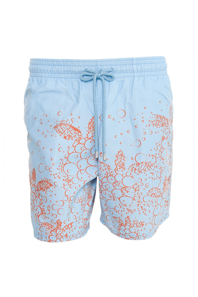 Vilebrequin Badehose in Hellblau/Orange