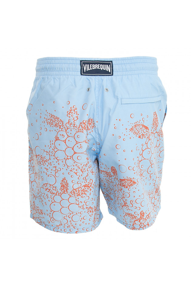 Vilebrequin Badehose in Hellblau/Orange