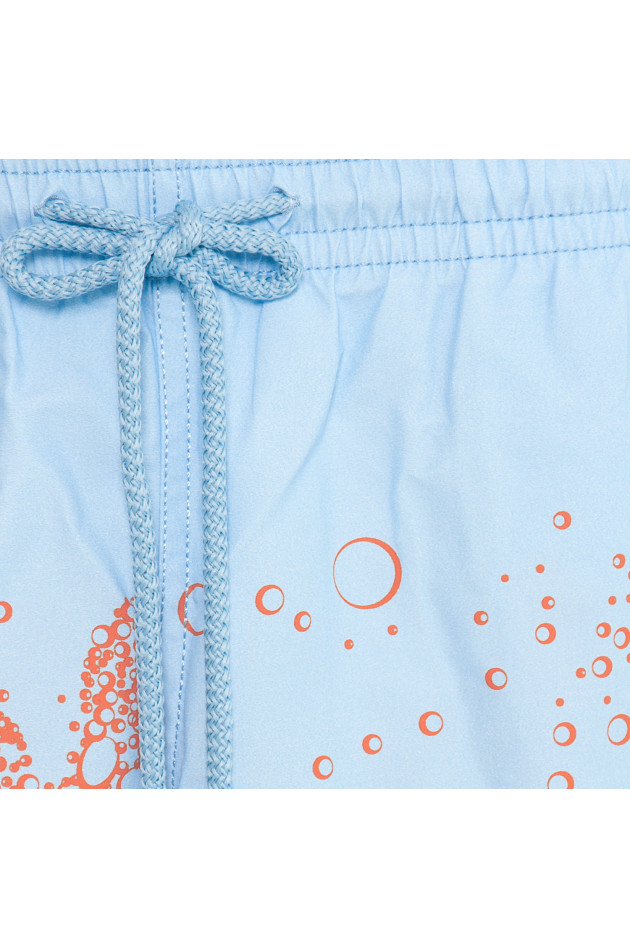 Vilebrequin Badehose in Hellblau/Orange