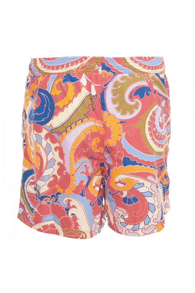 Etro Badehose in Rot gemustert