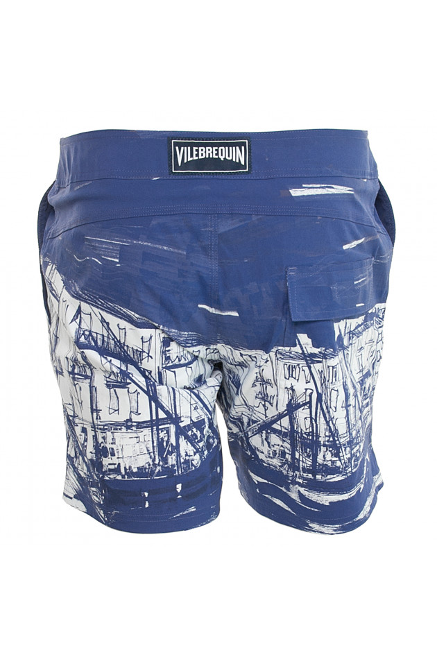 Vilebrequin Badehose in Royal/Weiß